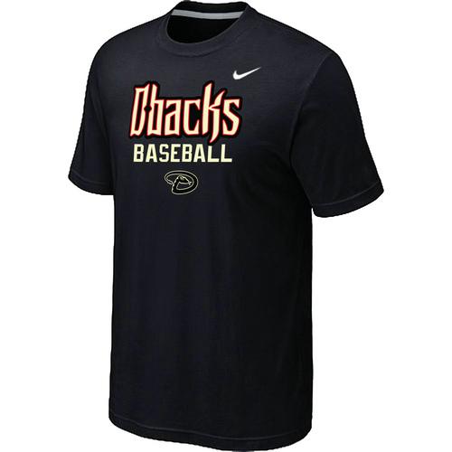 Nike MLB Arizona Diamondbacks 2014 Home Practice T-Shirt - Black Cheap