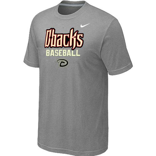 Nike MLB Arizona Diamondbacks 2014 Home Practice T-Shirt - Light Grey Cheap