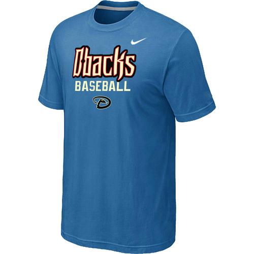 Nike MLB Arizona Diamondbacks 2014 Home Practice T-Shirt - light Blue Cheap