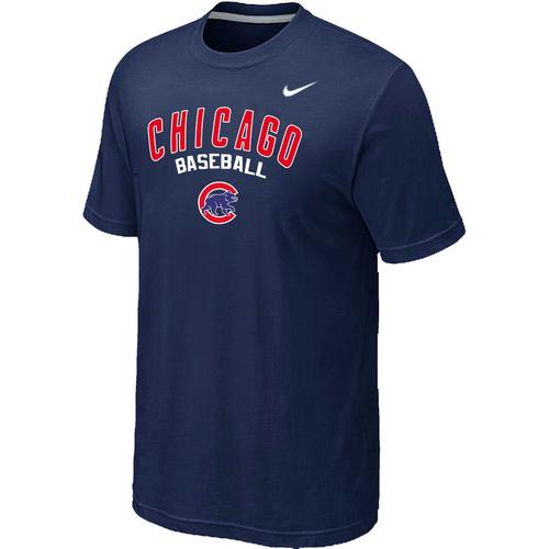 Nike MLB Chicago Cubs 2014 Home Practice T-Shirt - Dark blue Cheap