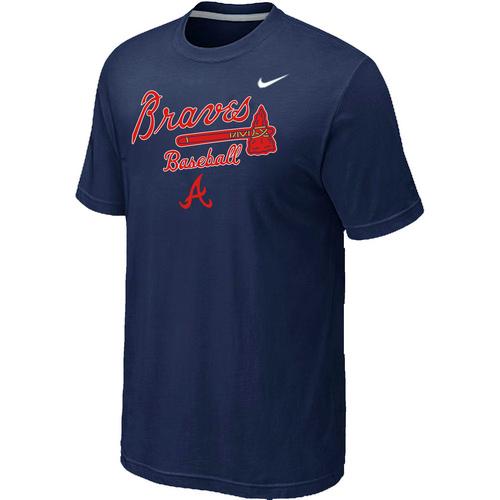 Nike MLB Atlanta Braves 2014 Home Practice T-Shirt - Dark blue Cheap