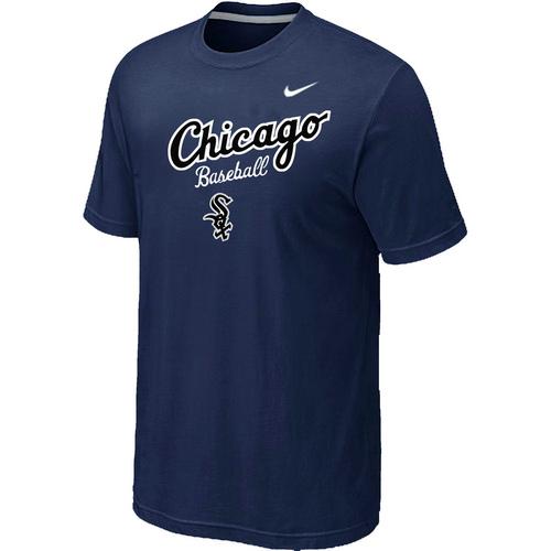 Nike MLB Chicago White Sox 2014 Home Practice T-Shirt - Dark blue Cheap