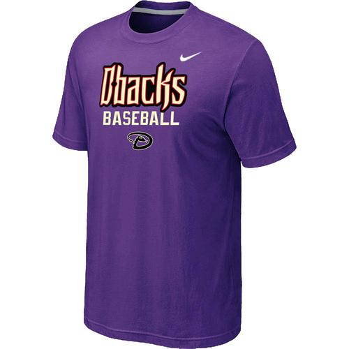 Nike MLB Arizona Diamondbacks 2014 Home Practice T-Shirt - Purple Cheap