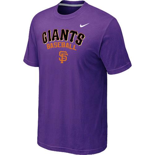 Nike MLB San Francisco Giants 2014 Home Practice T-Shirt - Purple Cheap