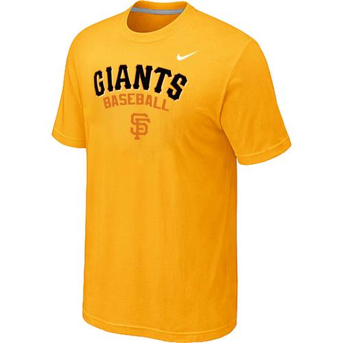 Nike MLB San Francisco Giants 2014 Home Practice T-Shirt - Yellow Cheap