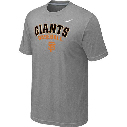 Nike MLB San Francisco Giants 2014 Home Practice T-Shirt - Light Grey Cheap