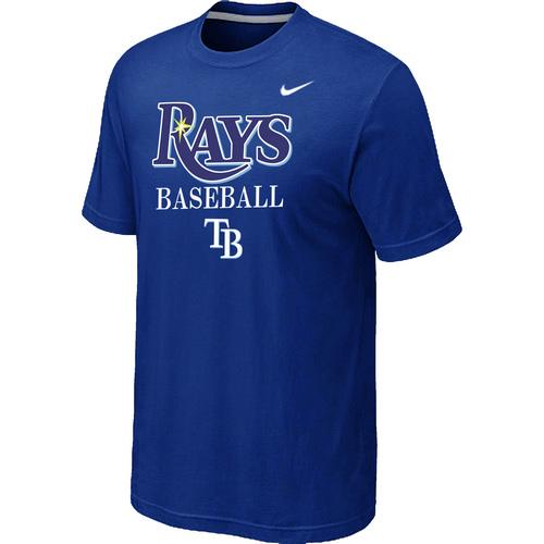 Nike MLB Tampa Bay Rays 2014 Home Practice T-Shirt - Blue Cheap