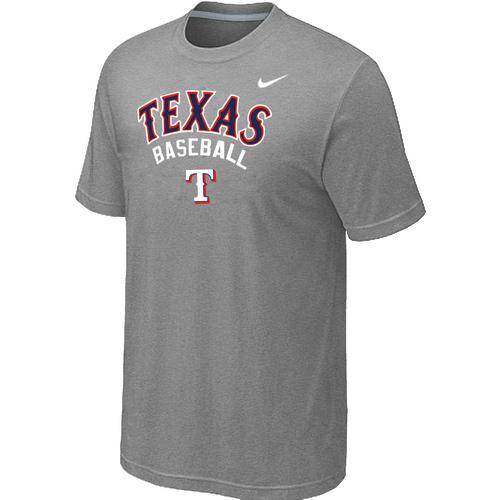 Nike MLB Texans Rangers 2014 Home Practice T-Shirt - Light Grey Cheap