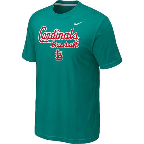 Nike MLB St.Louis Cardinals 2014 Home Practice T-Shirt - Green Cheap