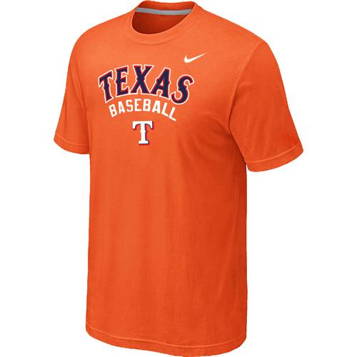 Nike MLB Texans Rangers 2014 Home Practice T-Shirt - Orange Cheap