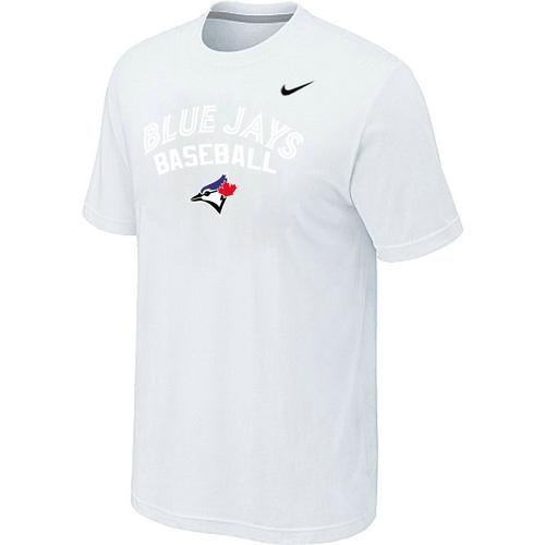 Nike MLB Toronto Blue Jay 2014 Home Practice T-Shirt - White Cheap
