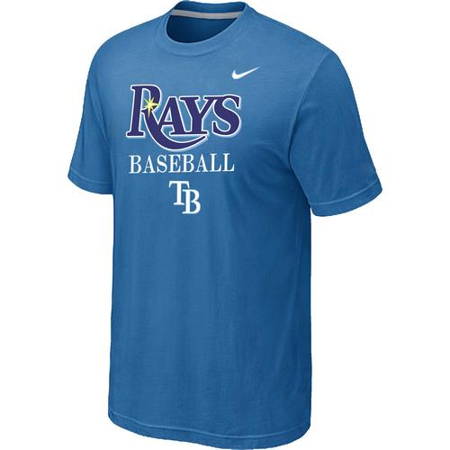 Nike MLB Tampa Bay Rays 2014 Home Practice T-Shirt - light Blue Cheap