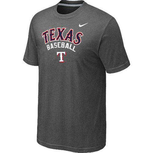 Nike MLB Texans Rangers 2014 Home Practice T-Shirt - Dark Grey Cheap