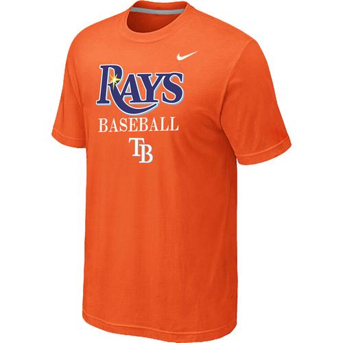 Nike MLB Tampa Bay Rays 2014 Home Practice T-Shirt - Orange Cheap