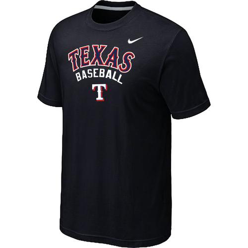 Nike MLB Texans Rangers 2014 Home Practice T-Shirt - Black Cheap