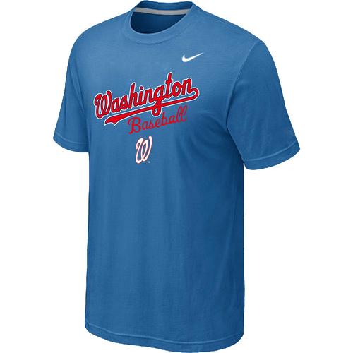 Nike MLB Washington Nationals 2014 Home Practice T-Shirt - light Blue Cheap