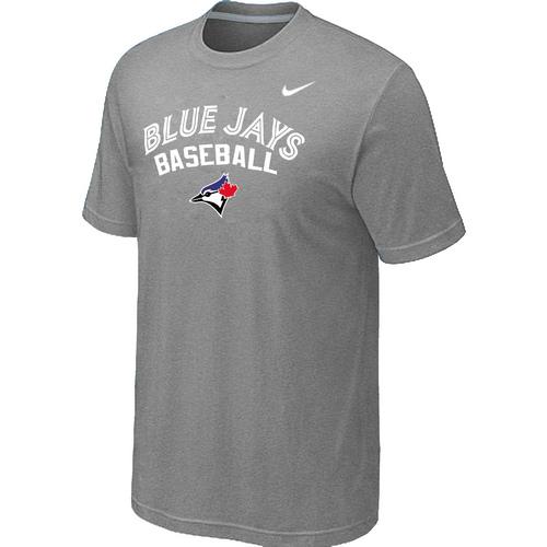 Nike MLB Toronto Blue Jay 2014 Home Practice T-Shirt - Light Grey Cheap