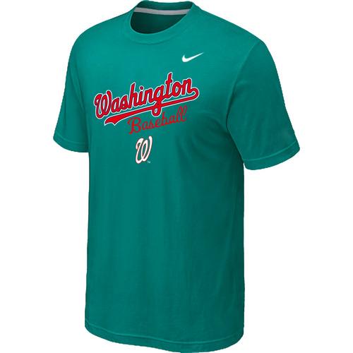 Nike MLB Washington Nationals 2014 Home Practice T-Shirt - Green Cheap