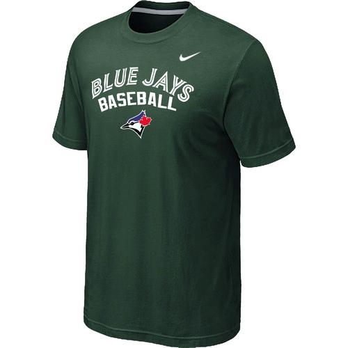 Nike MLB Toronto Blue Jay 2014 Home Practice T-Shirt - Dark Green Cheap