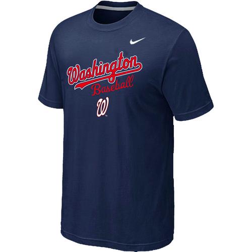 Nike MLB Washington Nationals 2014 Home Practice T-Shirt - Dark blue Cheap