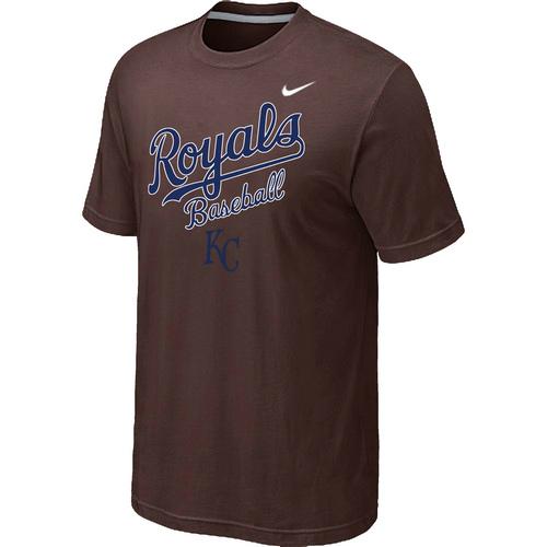 Nike MLB Kansas City 2014 Home Practice T-Shirt - Brown Cheap