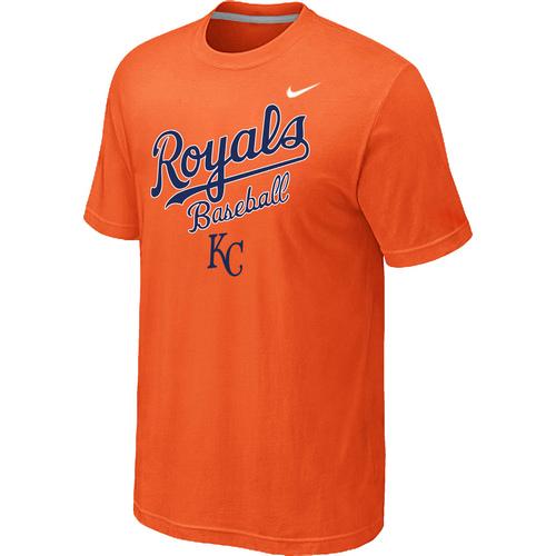 Nike MLB Kansas City 2014 Home Practice T-Shirt - Orange Cheap