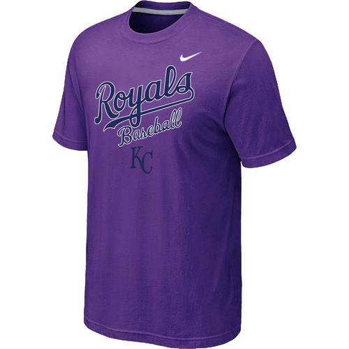 Nike MLB Kansas City 2014 Home Practice T-Shirt - Purple Cheap