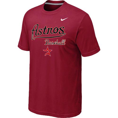Nike MLB Houston Astros 2014 Home Practice T-Shirt - Red Cheap