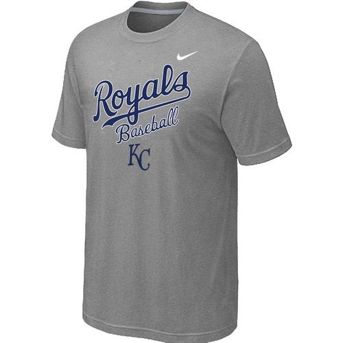 Nike MLB Kansas City 2014 Home Practice T-Shirt - Light Grey Cheap