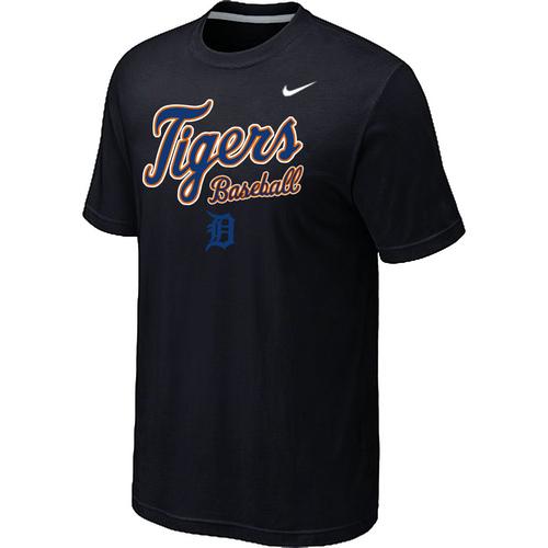 Nike MLB Detroit Tigers 2014 Home Practice T-Shirt - Black Cheap