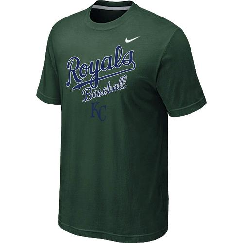 Nike MLB Kansas City 2014 Home Practice T-Shirt - Dark Green Cheap