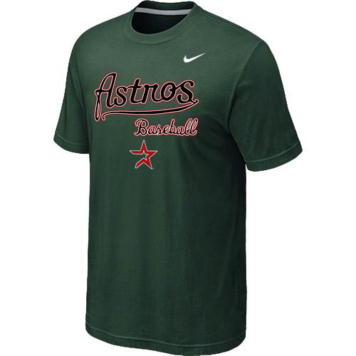 Nike MLB Houston Astros 2014 Home Practice T-Shirt - Dark Green Cheap