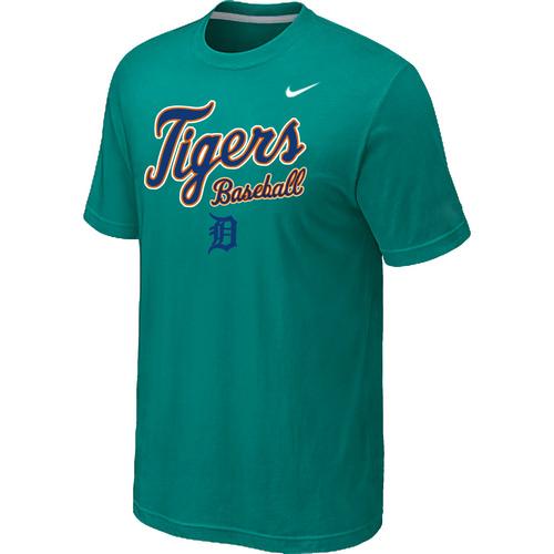 Nike MLB Detroit Tigers 2014 Home Practice T-Shirt - Green Cheap