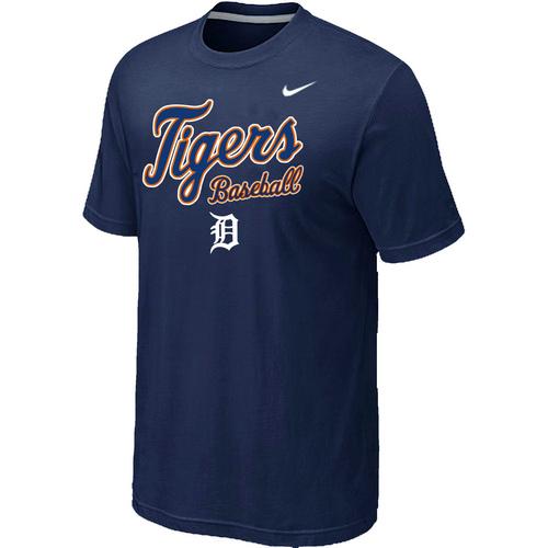Nike MLB Detroit Tigers 2014 Home Practice T-Shirt - Dark blue Cheap