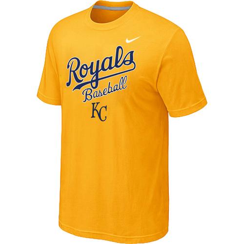 Nike MLB Kansas City 2014 Home Practice T-Shirt - Yellow Cheap