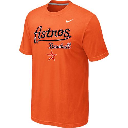 Nike MLB Houston Astros 2014 Home Practice T-Shirt - Orange Cheap