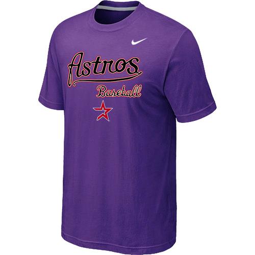 Nike MLB Houston Astros 2014 Home Practice T-Shirt - Purple Cheap