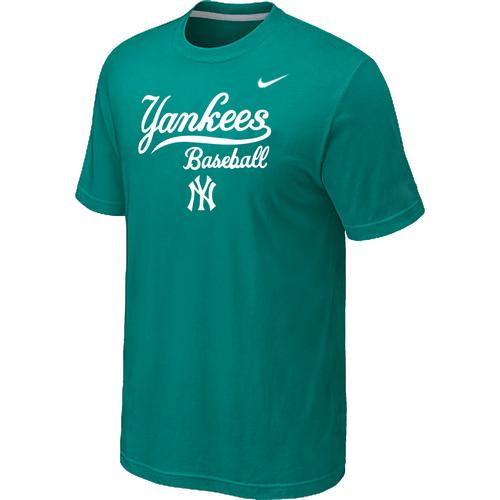 Nike MLB New York Yankees 2014 Home Practice T-Shirt - Green Cheap