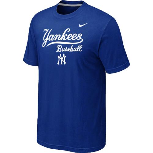 Nike MLB New York Yankees 2014 Home Practice T-Shirt - Blue Cheap
