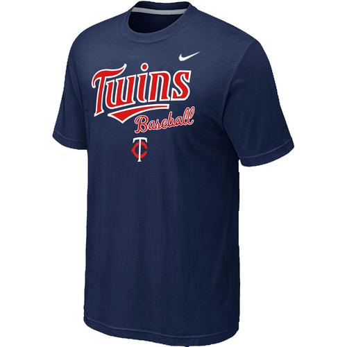 Nike MLB Minnesota Twins 2014 Home Practice T-Shirt - Dark blue Cheap