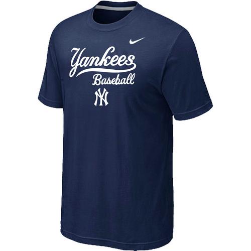 Nike MLB New York Yankees 2014 Home Practice T-Shirt - Dark blue Cheap