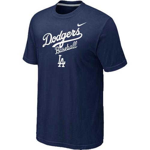 Nike MLB Los Angeles Dodgers 2014 Home Practice T-Shirt - Dark blue Cheap