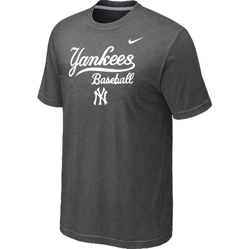 Nike MLB New York Yankees 2014 Home Practice T-Shirt - Dark Grey Cheap