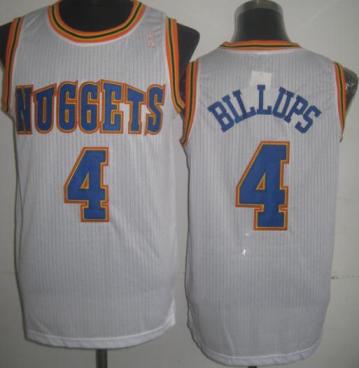 Denver Nuggets 4 Chauncey Billups White Revolution 30 NBA Jersey Denver Nuggets 4 Chauncey Billups White Revolution 30 NBA Jersey