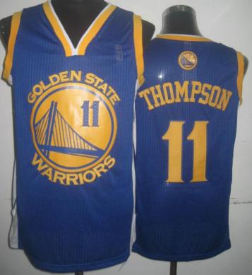 Golden State Warriors 11 Klay Thompson Blue Revolution 30 NBA Jerseys