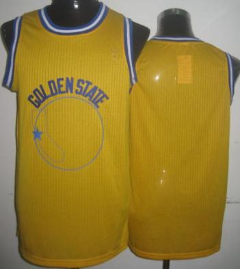 Golden State Warriors Blank Yellow Hardwood Classics Revolution 30 NBA Jerseys Cheap