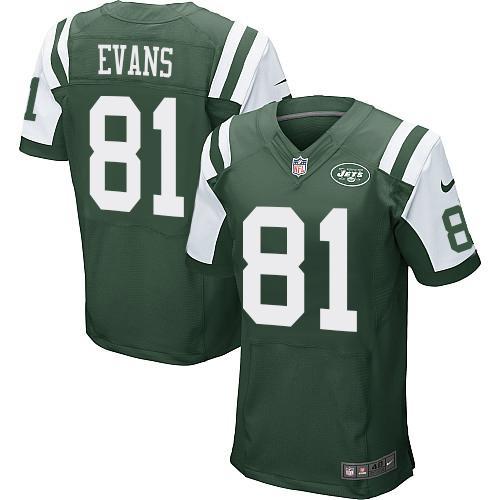 Nike New York Jets 81 Shaq Evans Green Elite NFL Jerseys Cheap