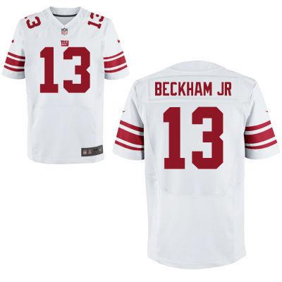 Nike New York Giants 13 Odell Beckham Jr White Elite NFL Jerseys Cheap