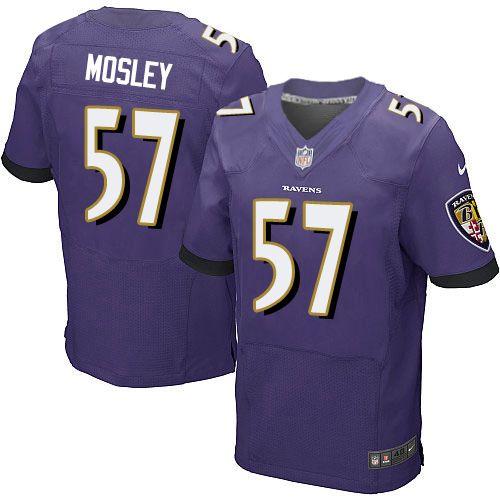 Nike Baltimore Ravens 57 C.J. Mosley Purple Elite NFL Jersey Cheap