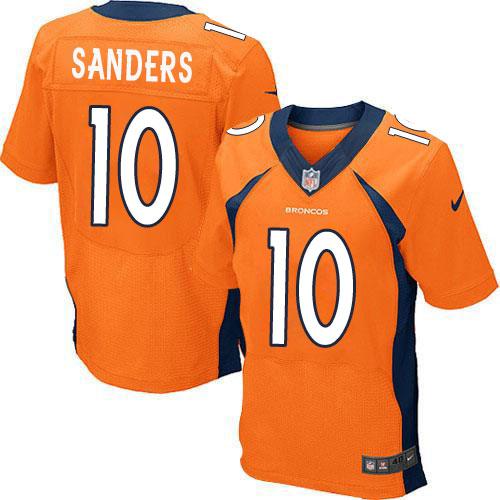 Nike Denver Broncos #10 Emmanuel Sanders Orange Team Color Elite NFL Jersey Cheap